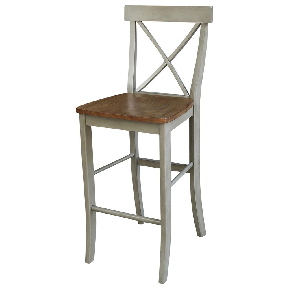 International Concepts 30" Barstool in Hickory/Stone, , large