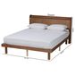 Baxton Studio Decker Full Platform Bed in Walnut Brown, , large