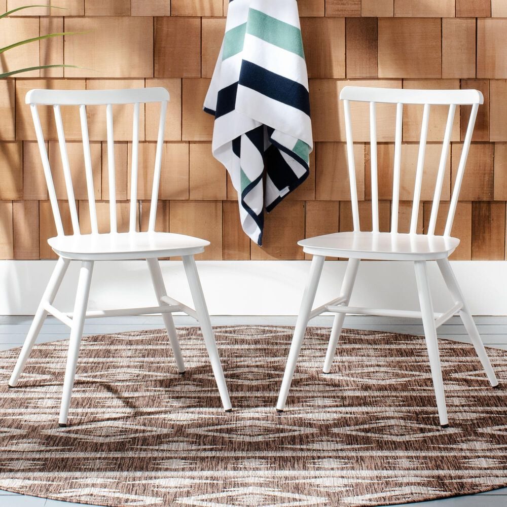 Safavieh Chester Stackable Side Chair in White, , large