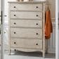 Riva Ridge Provence 5-Drawer Chest in Linen with Valet Rod, , large