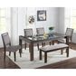 Davis International Dining Table with Glass Top with 1 Bench and 4 Side Chairs, , large