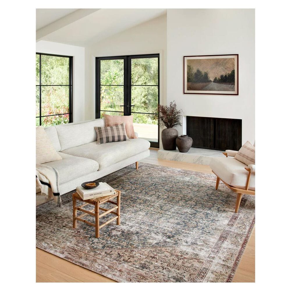 Amber Lewis x Loloi Georgie 8&#39;4&quot; x 11&#39;6&quot; Teal and Antique Area Rug, , large