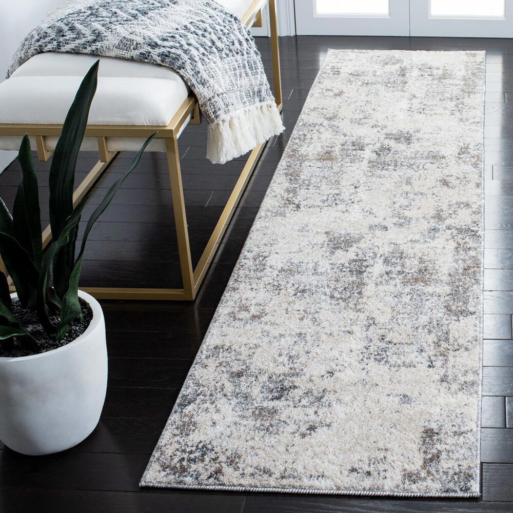 Safavieh Aston ASN710A 2&#39; x 8&#39; Ivory and Grey Runner, , large