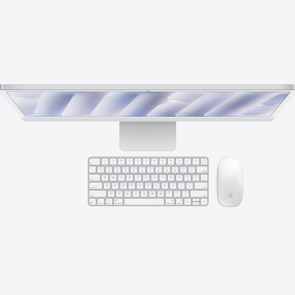 Apple 24-Inch iMac All-in-One Desktop - Apple M4 chip - 10-core CPU - 16GB RAM - 10-core GPU - 256GB SSD, Nano-texture Glass in Silver with 3-Year AppleCare+, , large