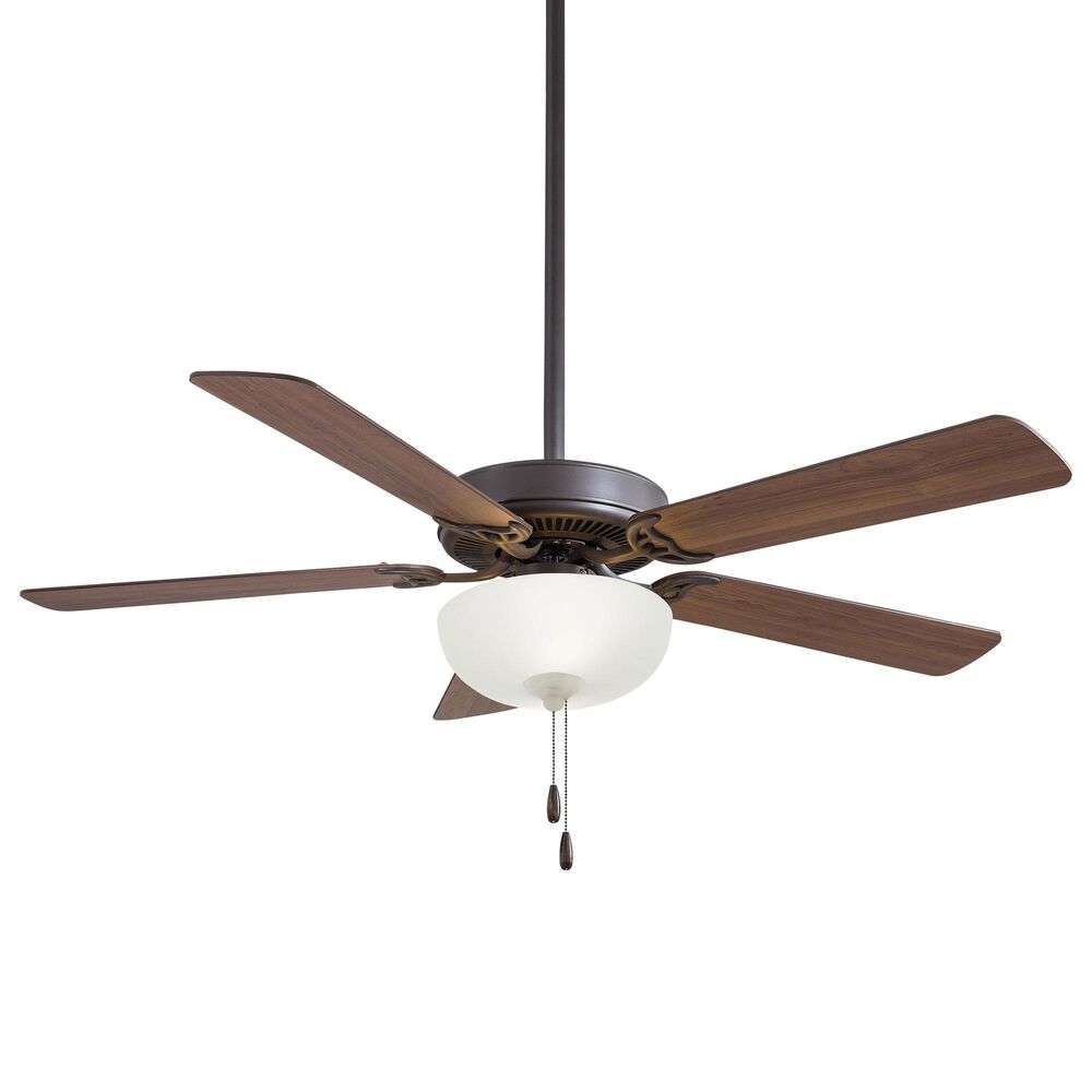 Minka-Aire Contractor Uni-Pack 52" Ceiling Fan with LED Light Kit and Dark Walnut Blades in Oil Rubbed Bronze, , large