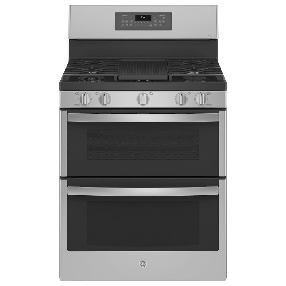 GE Profile 4pc Kitchen Package with Refrigerator, Range, Microwave, and Dishwasher in Stainless Steel, , large