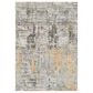 Surya Presidential Light Olive, Saffron, Orange, Ice Blue, Blue, Ivory, Wheat, Dusty Sage, Gray and Charcoal 11"6" x 15"6" Area Rug, , large