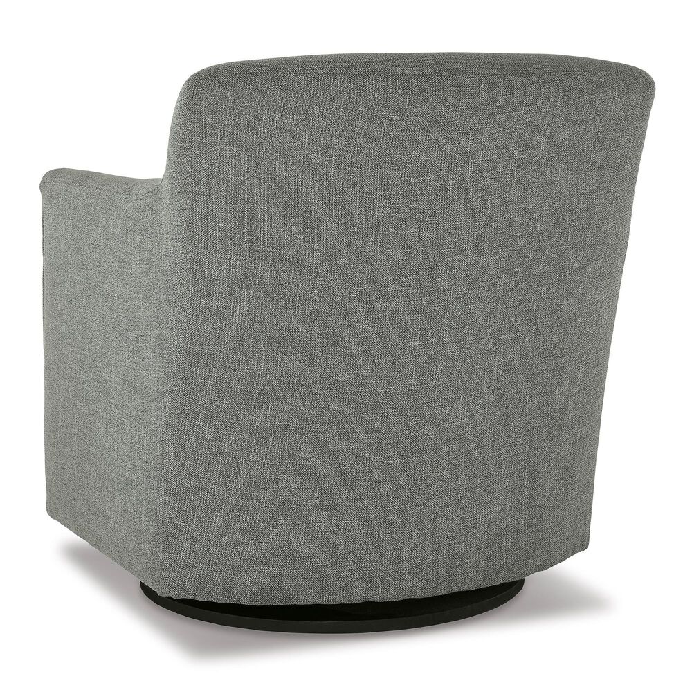 Ashley Bradney Swivel Accent Chair in Smoke, , large