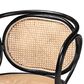 Baxton Studio Palesa Arm Chair in Black and Natural Brown, , large
