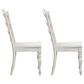 Belle Furnishings Magnolia Manor Side Chair in White (Set of 2), , large