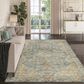 Dalyn Rug Company Tuscany 8" x 10" Teal Indoor/Outdoor Area Rug, , large