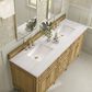 James Martin Vanities Lorelai 72" Double Vanity in Light Natural Oak with 3 cm Arctic Fall Solid Surface Top, , large