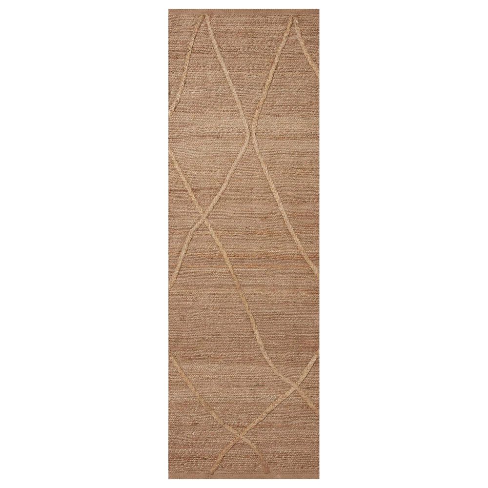 Loloi II Bodhi 2'6" x 7'6" Natural Runner, , large