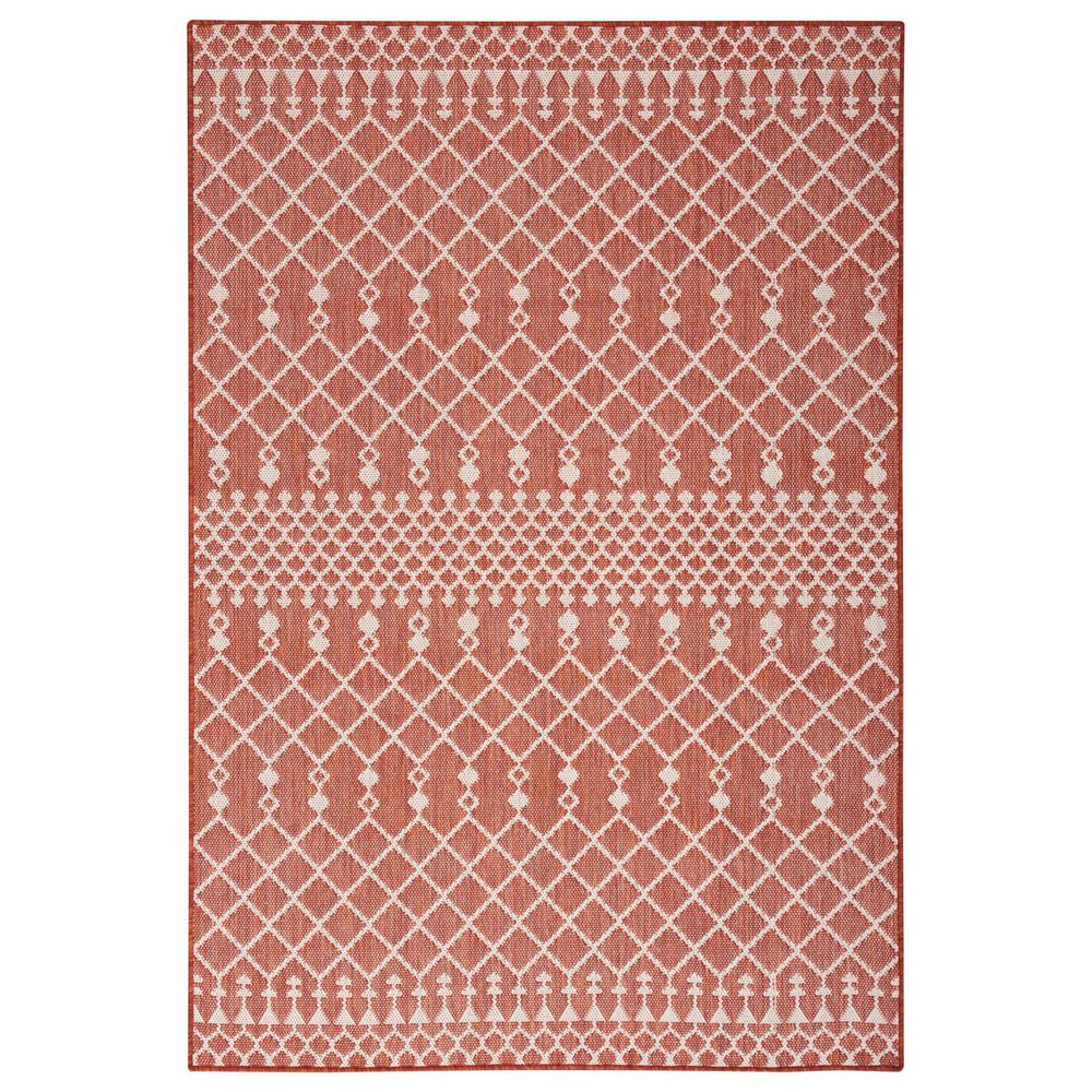 Nourison Positano Southwestern Terracotta 4&#39; x 6&#39; Indoor/Outdoor Area Rug, , large