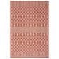 Nourison Positano Southwestern Terracotta 4" x 6" Indoor/Outdoor Area Rug, , large