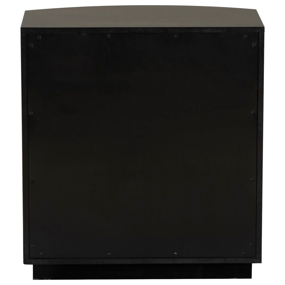 Linon Home Decor Chantel 3-Drawer Nightstand in Black, , large