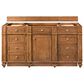 James Martin Vanities Bristol 60" Single Bathroom Vanity in Saddle Brown with 3 cm Eternal Jasmine Pearl Silestone Top, Rectangular Sink and FreePower Wireless Charger, , large