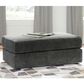 Ashley Karinne Oversized Accent Ottoman in Smoke, , large