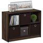 HOMLUX 6-Cube Bookshelf Bookcase with Storage Bins in Columbia Walnut, , large