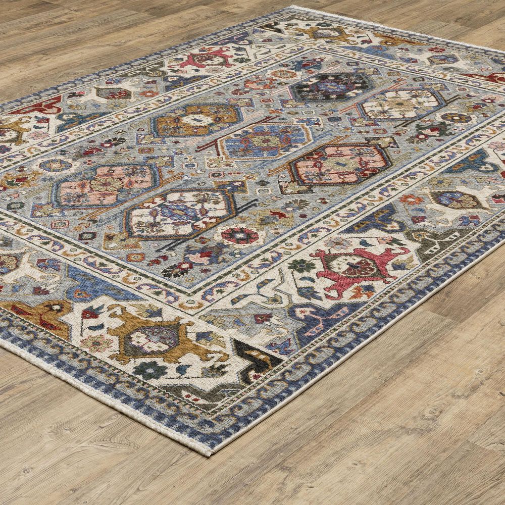 Oriental Weavers Hastings HA04E 3&#39;10&quot; x 5&#39;5&quot; Blue Area Rug, , large