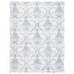 Safavieh Micro-Loop MLP532A 11" x 15" Ivory and Blue Area Rug, , large