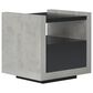 Furniture of America Anderson End Table in Black/Cement, , large