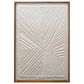 Creative Coop 25.75" x 37.25" Wood Embossed Handmade Paper Wall Decor in Natural and Cream, , large