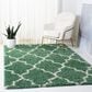 Safavieh Venus Shag 4" x 6" Green and Ivory Area Rug, , large