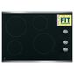 GE Appliances 30" Built-In Knob Control Electric Cooktop in Stainless Steel and Black, , large