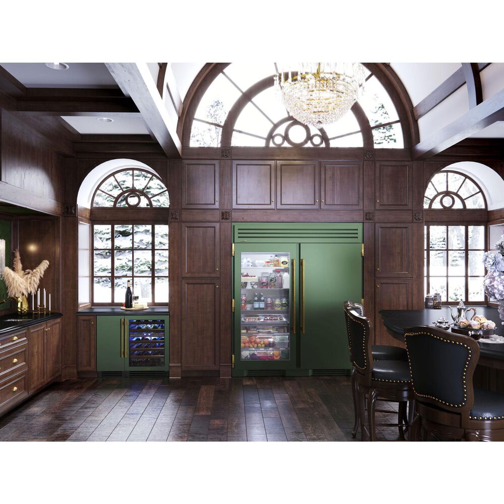 True Residential 5.5 Cu. Ft. Undercounter Wine Cabinet with Right Hinge and Glass Door in Panel Ready, , large