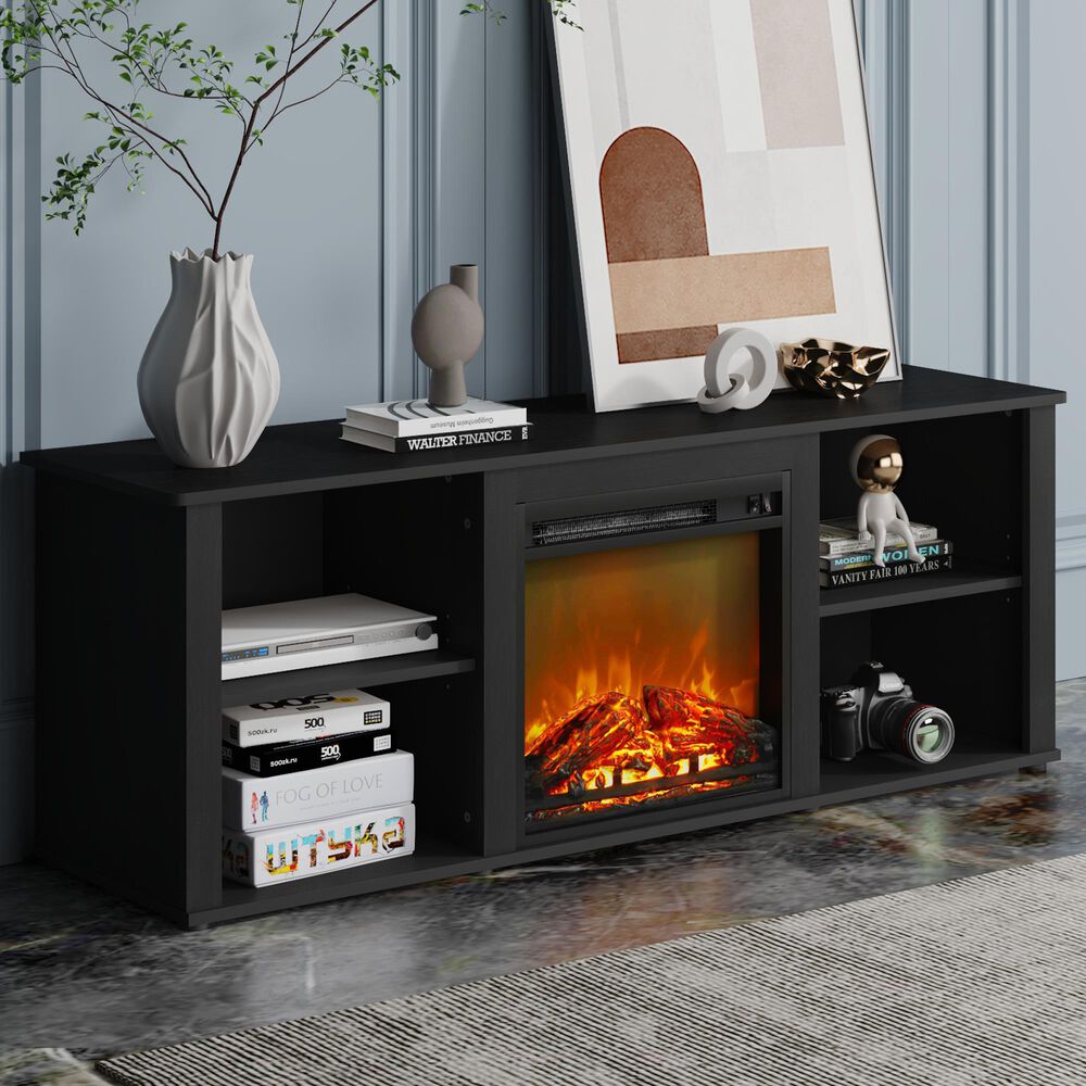 Noviland 59&quot; Fireplace TV Stand in Americano, , large