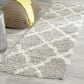 Safavieh Dallas Shag SGD257G-28 2"3" x 8" Grey/Ivory Runner, , large