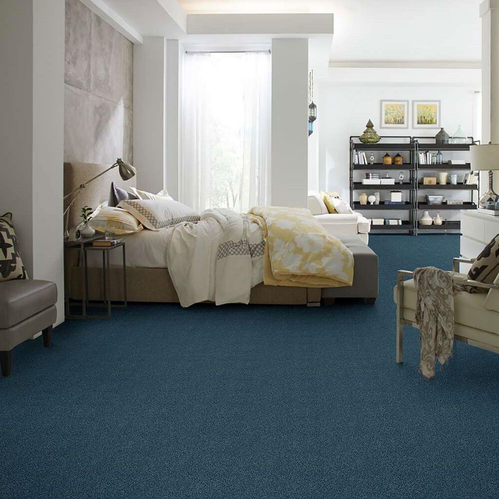 Shaw Find Your Comfort TT Blue Carpet in Twilight Golf, , large