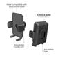 The Mighty Mount Simple Cradle Combo with Vent and Dash Mount Base in Black, , large
