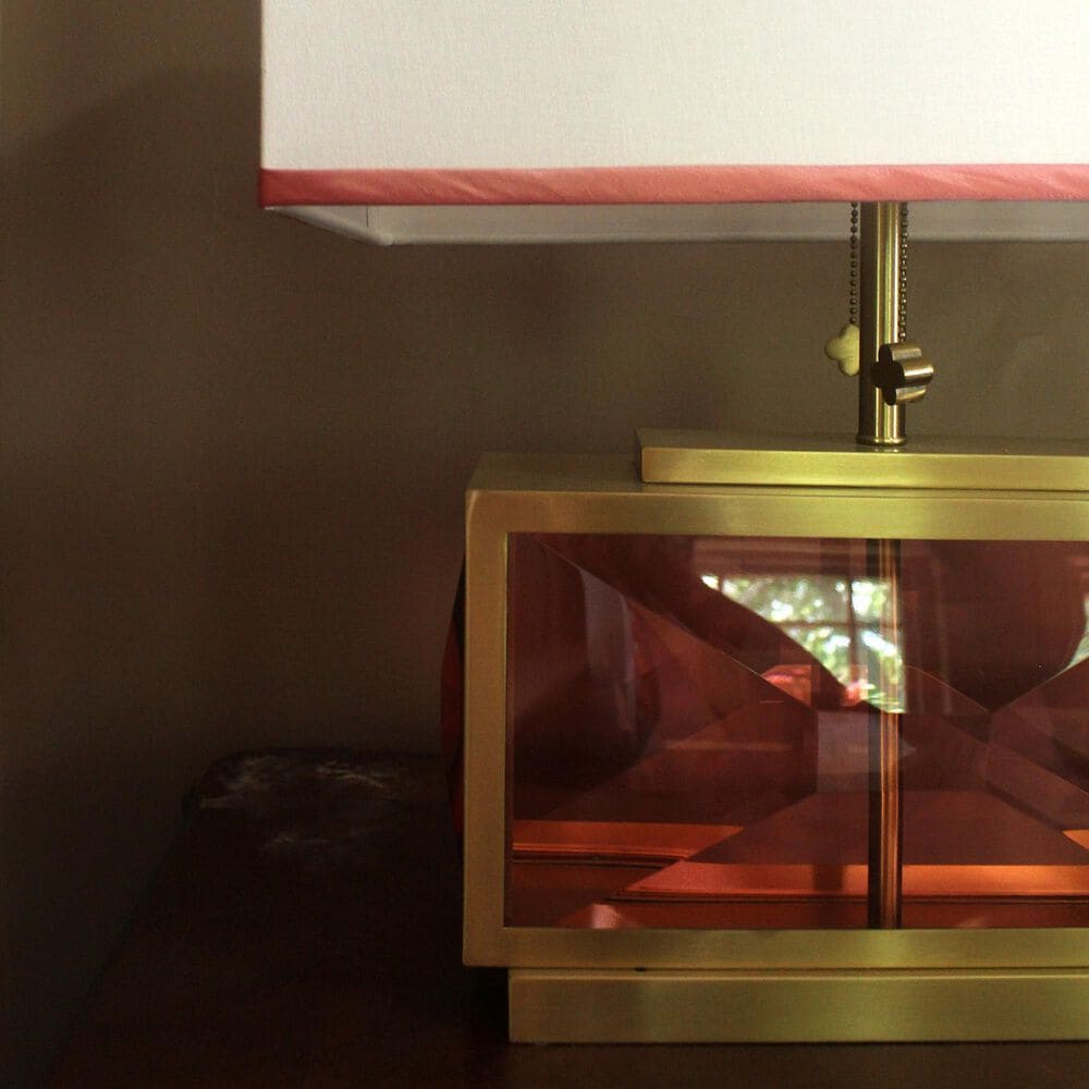 Flair Industries Celeste Table Lamp in Blush Gold, , large