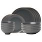Godinger Silver Beaumont 16-Piece Dinnerware Set in Grey, White and Gold, , large
