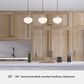 Hunter Saddle Creek 3-Light Linear Pendant Cluster with White Shade in Brushed Nickel, , large