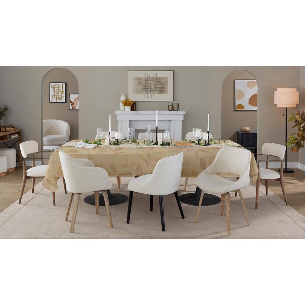 Lumisource Savannah Arm Chair with Cream Cushion in Copper and Whitewashed &#40;Set of 2&#41;, , large