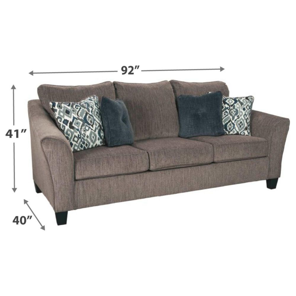 Signature Design by Ashley Nemoli Queen Sleeper Sofa in Slate, , large