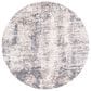 Safavieh Aston ASN713 6"7" Round Ivory and Grey Area Rug, , large