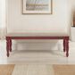Linon Home Decor Trimble Dining Bench in Red, , large