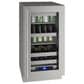 U-Line 18" Beverage Center in Stainless Frame, , large