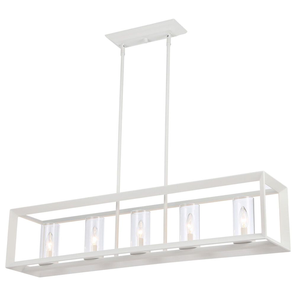 Golden Lighting Smyth 5-Light Linear Pendant in Natural White, , large