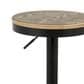 Lumisource Dakota Adjustable Swivel Barstool in Brown/Black (Set of 2), , large