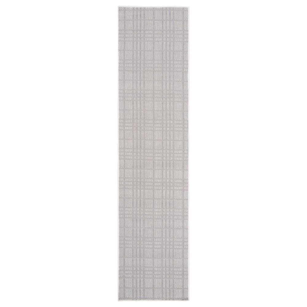 Safavieh Bermuda BMU802A 2" x 10" Ivory and Light Grey Indoor/Outdoor Performance Runner, , large