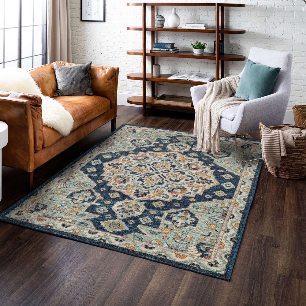 Mohawk Whimsy R1113 Blue 5'3" x 8' Area Rug, , large