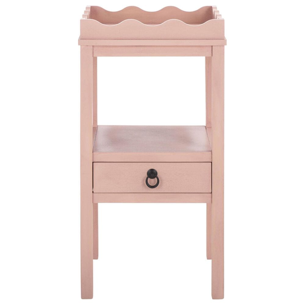 Safavieh Darlyn One Drawer Accent Table in Pink, , large