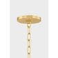 Mitzi Lighting Nadine 6-Light Chandelier in Aged Brass, , large