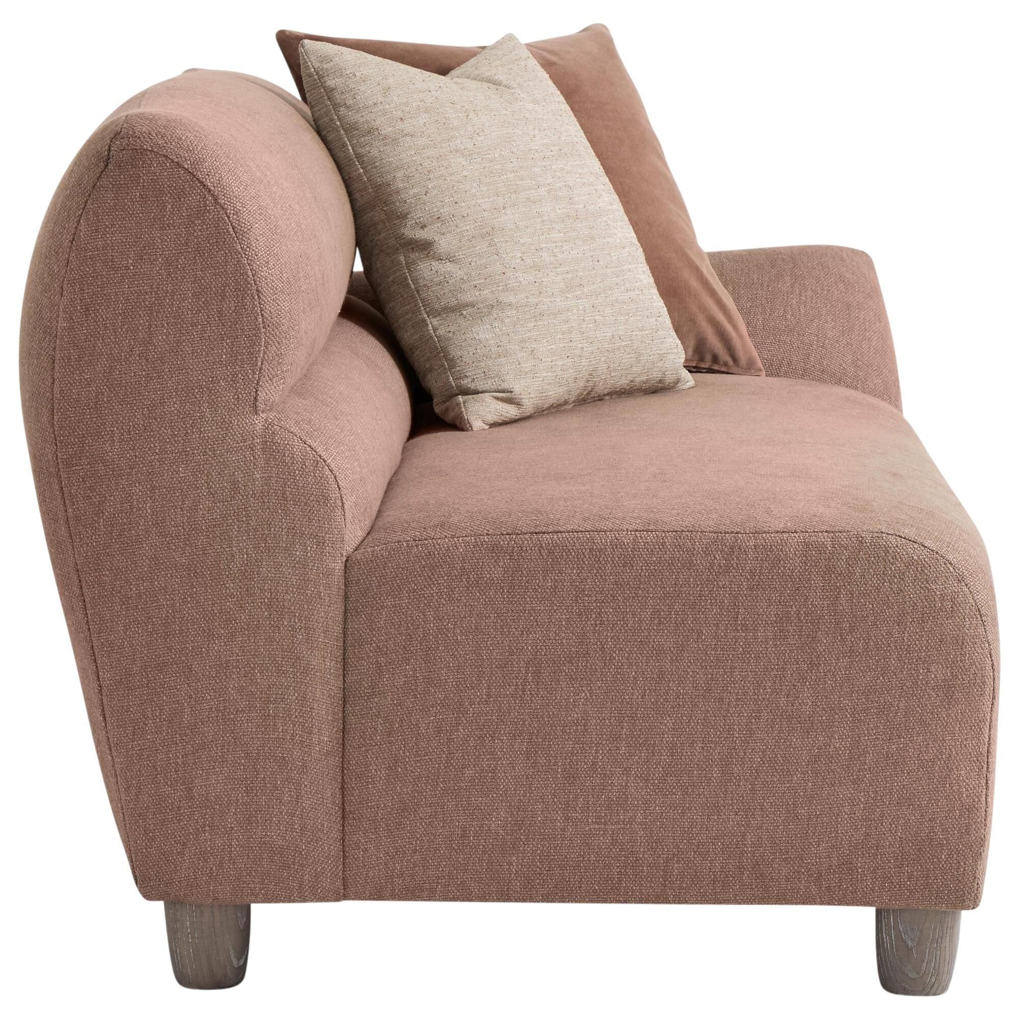 Bernhardt Valenti 2-Piece Stationary Symmetrical Sectional in Pine