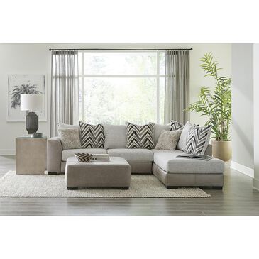 Albany Furniture Cocktail Ottoman in Oxford Grey, , large